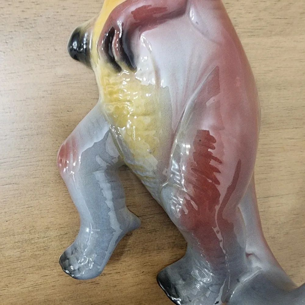 Tyrannosaurus Rex Dinosaur Porcelain Wall Plaque/ hook